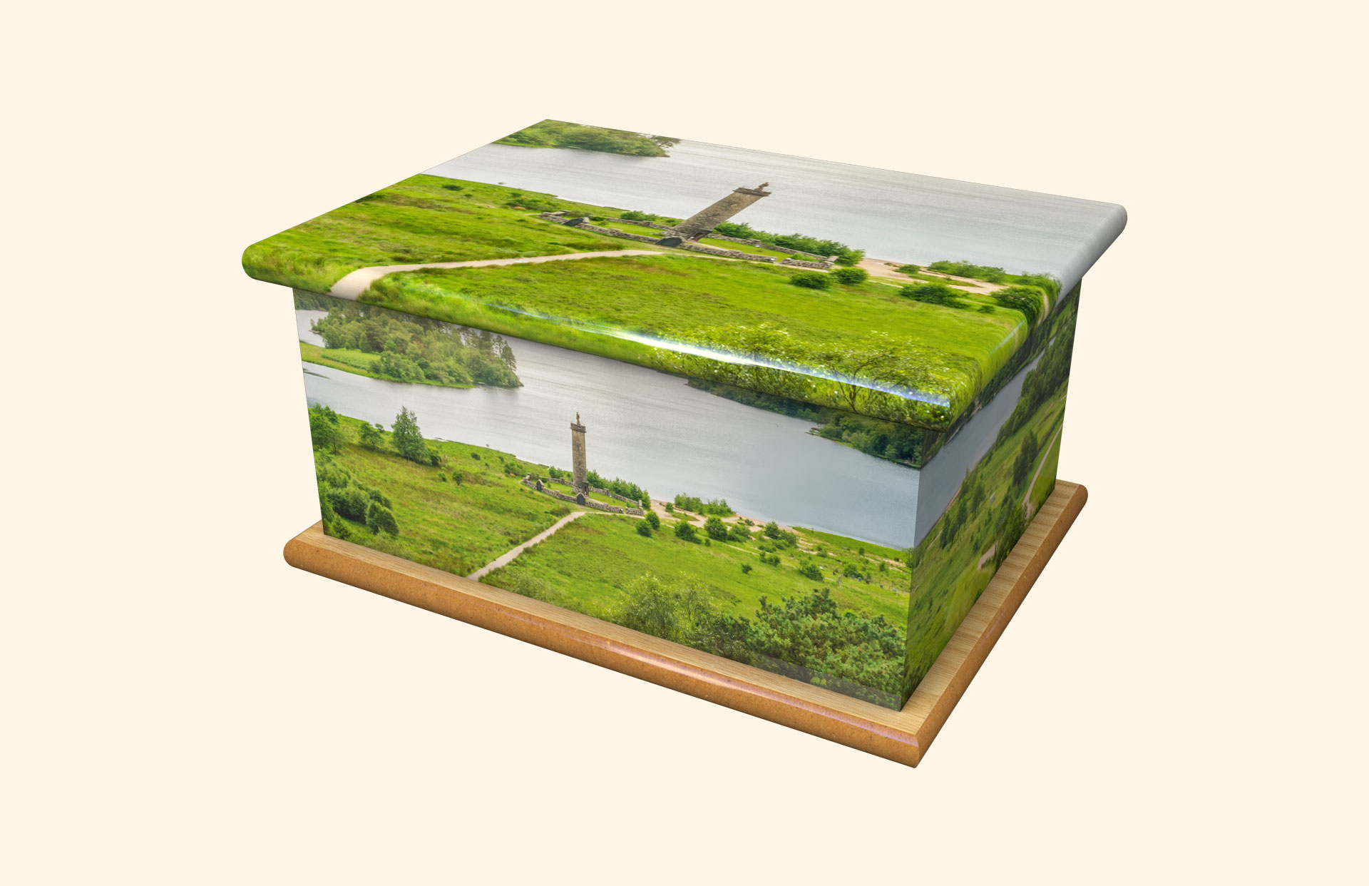Glenfinnan Monument adult ashes casket